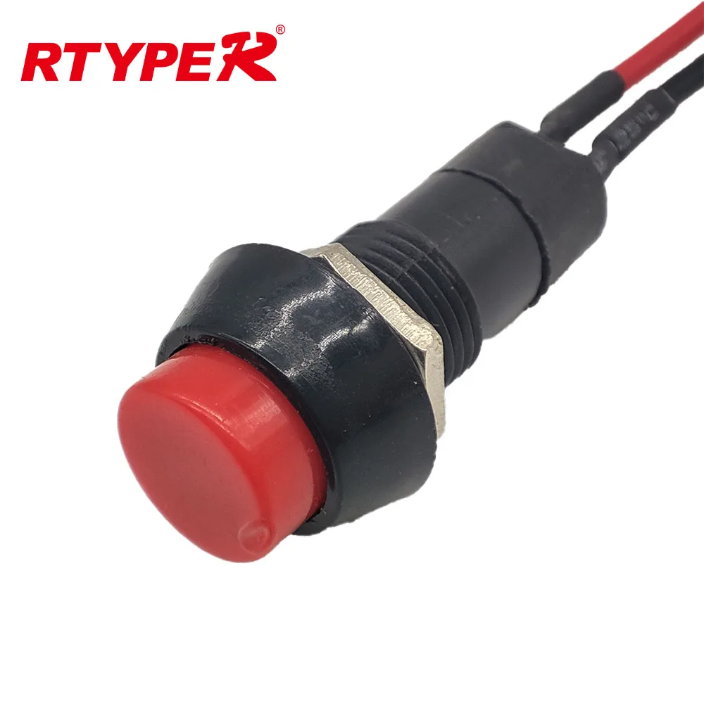 1/5/10 Set For DC 12V 2 Wires Momentary Action Press Push Button Switch for VW Audi A4 A8 Q3 Car Vehicle  ABS Sensor Plug0090169