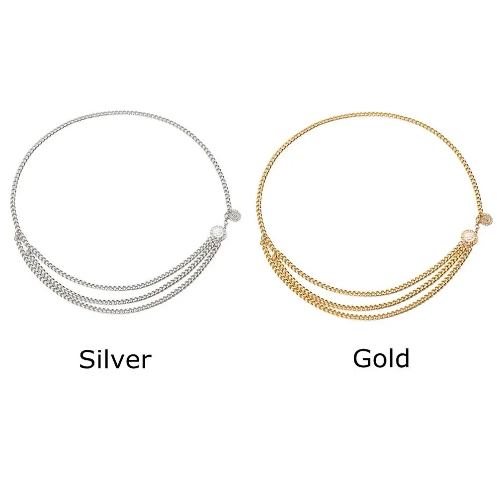 العتيقة مجوهرات العرقية نمط الجسم سلسلة قابل للتعديل الرجعية عباد الشمس جولة الخصر سلسلة الجسم التبعي الذهب حزام خصر النساء