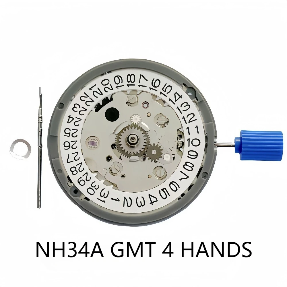 Nh34 Uhrwerk gmt original japan mechanisches automatisches Datum um 3 Uhr Automatik aufzug