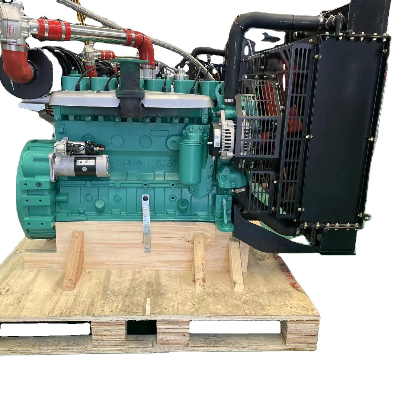 China Customized 85KW  Gas Engine JKB5.9-G85  LNG LPG CNG Natural Gas Biogas Engine with  Radiator