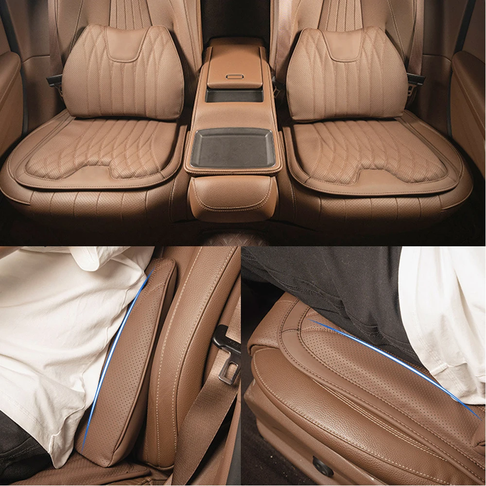 New Car Seat Cover Leather Seat Cushion Car Lumbar Support Pillow For Volvo All Models XC60 XC90 V40 V60 V90 S40 S60 S90