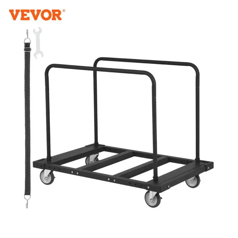 VEVOR 1800 LBS Drywall Sheet Cart Panel Dolly Cart with Deck and 5