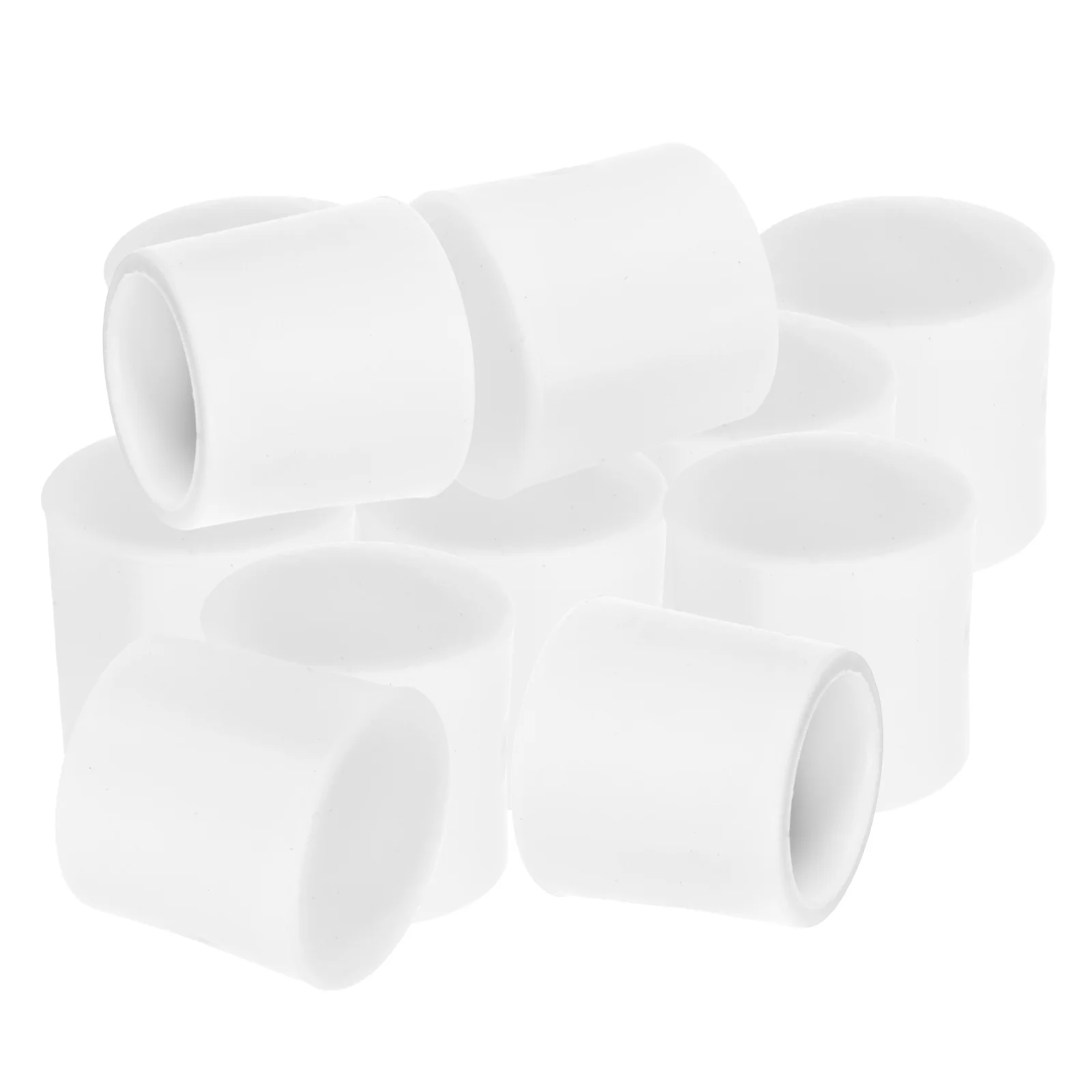 

30pcs Door Stop Rubber Head Plastic Tip Replacement Bumper Caps White Accessories Protect Edge Reduce Noise Easy Install