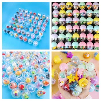 12/24/36 Pcs 32mm-45mm Surprise Capsule Gacha Ball Kids Birthday Party Gift Pinata Filler Easter Carnival Christmas Gift Reward