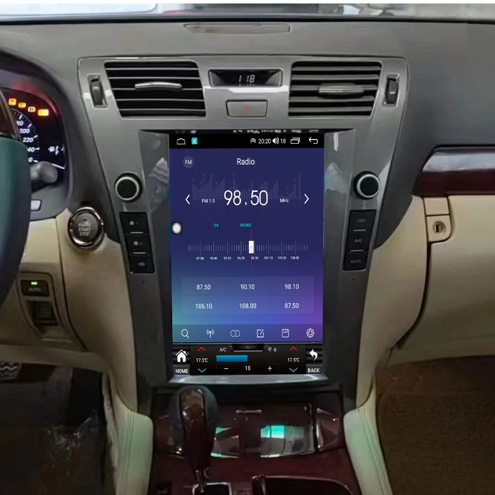 Android 15.0 Car Radio Vertical Screen For Lexus LS460 2006~2010 GPS Navigation Recorder Head Unit Multimedia built-in carplay
