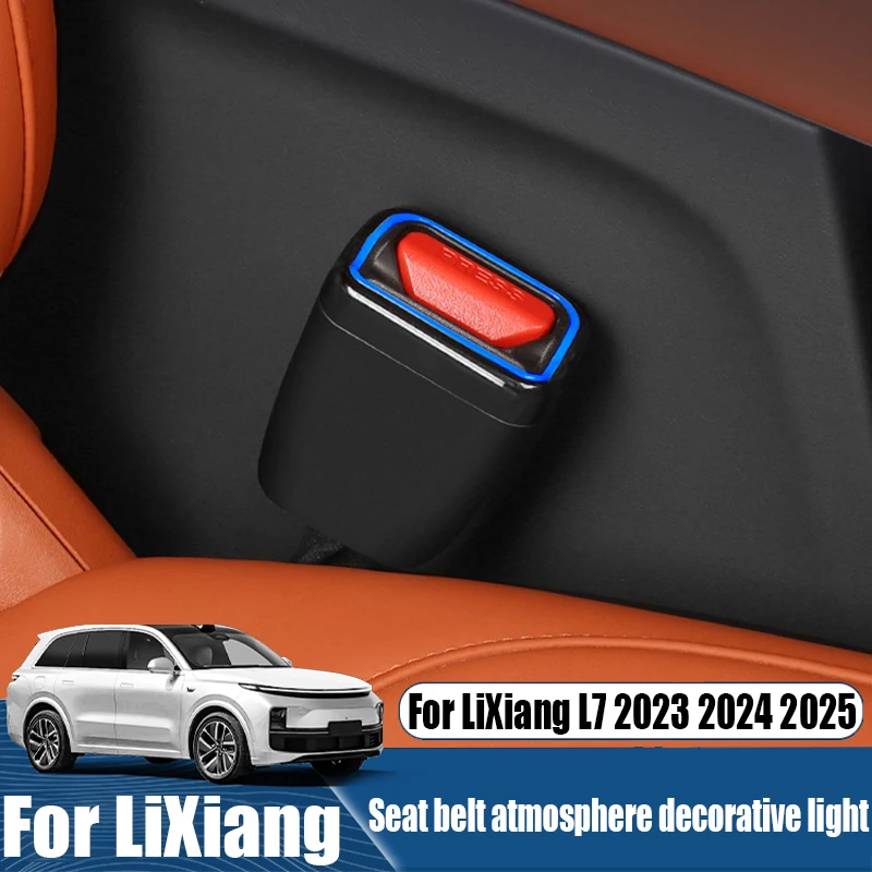 

For LiXiang L7 2023 2024 2025 modified seat belt atmosphere decorative lights automotive interior decoration products