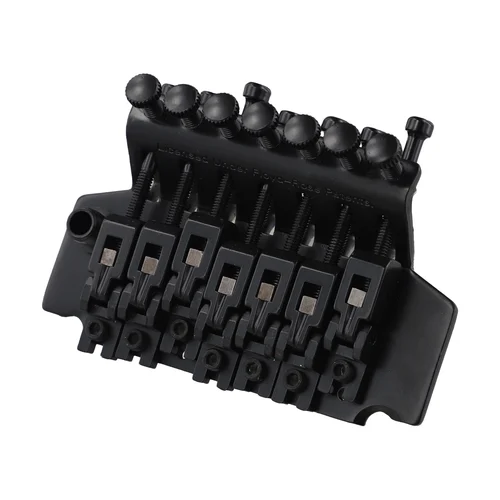 Imagen 2 del producto Puente de guitarra de 7 cuerdas, puente trémolo de 7 cuerdas para reparación de guitarra, puente de cuerda de sillín, placa de tracción Vibrato para guitarra de 7 cuerdas