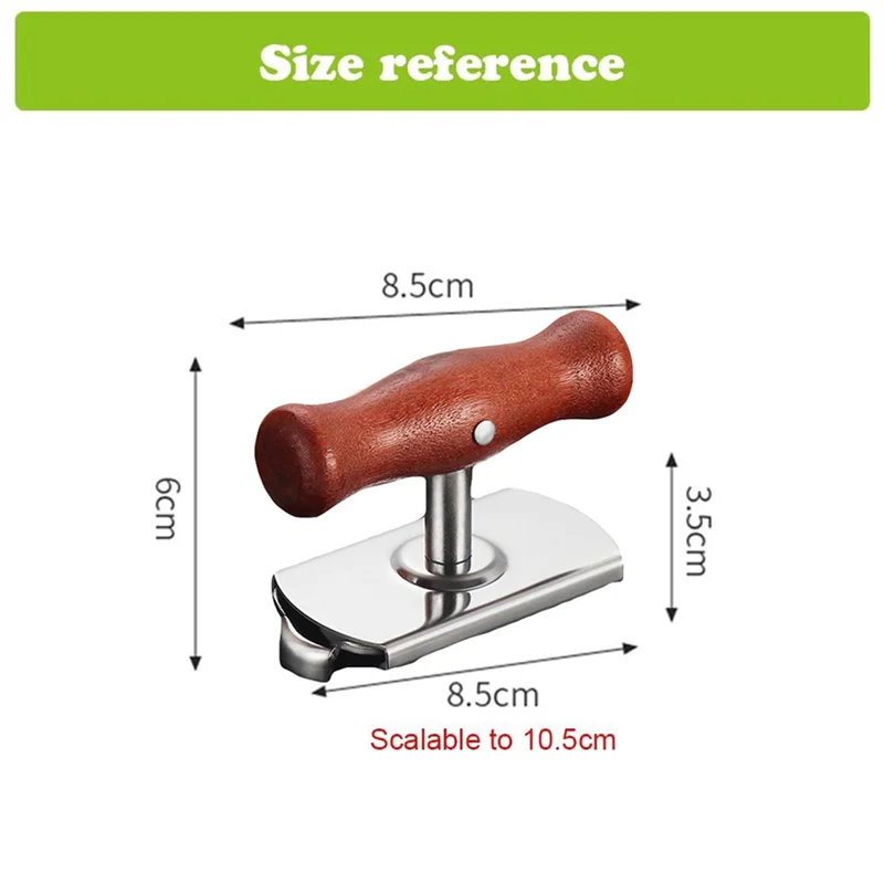 Apribottiglie A44F, apribottiglie in acciaio inossidabile con impugnatura facilmente regolabile, adatto per anziani, strumento di apertura rapida