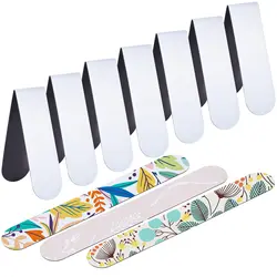 20/10Pcs Sublimation Magnetic Bookmarks Sublimation Bookmark Blank Book Marker Clips for Women Teachers Students Book Lovers