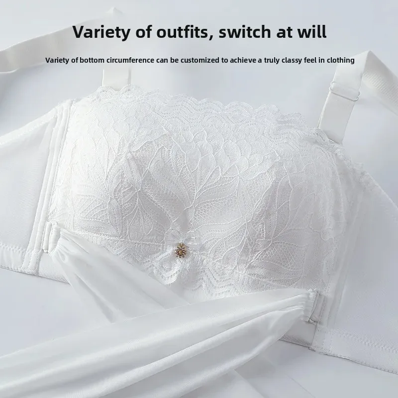 KUCLUT Thin Strapless Bralette Underwear for Women Summer Backless Anti Slip Comfortable Breathable Bra for Backless Dresses