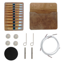 10PAIRS Interchangeable Removable Knitting Needles Bamboo Circular Crochet Needle Sweater Weaving Yarn Knitting Craft Tools