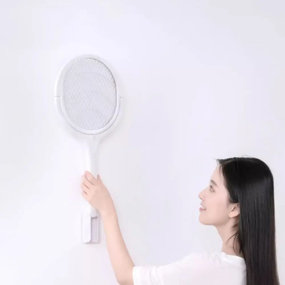 

Rechargeable Electric Mosquito Swatter Rotating Head with Telescopic Rod Fly Swatter Adjustable Angle UV Light Mosquito Zapper
