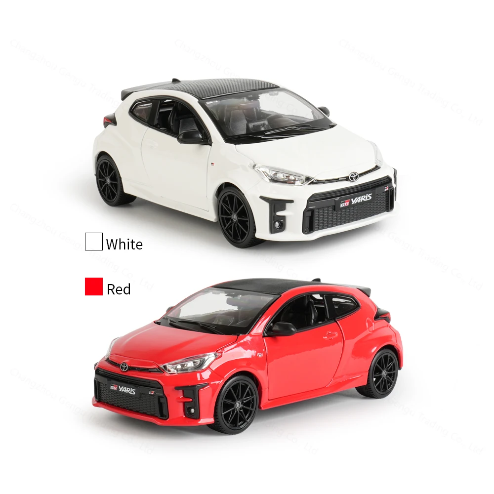 1:24 GR Yaris (2021) – Carro modelo estático fundido sob pressão colecionável |   Brinquedo para amantes de carros