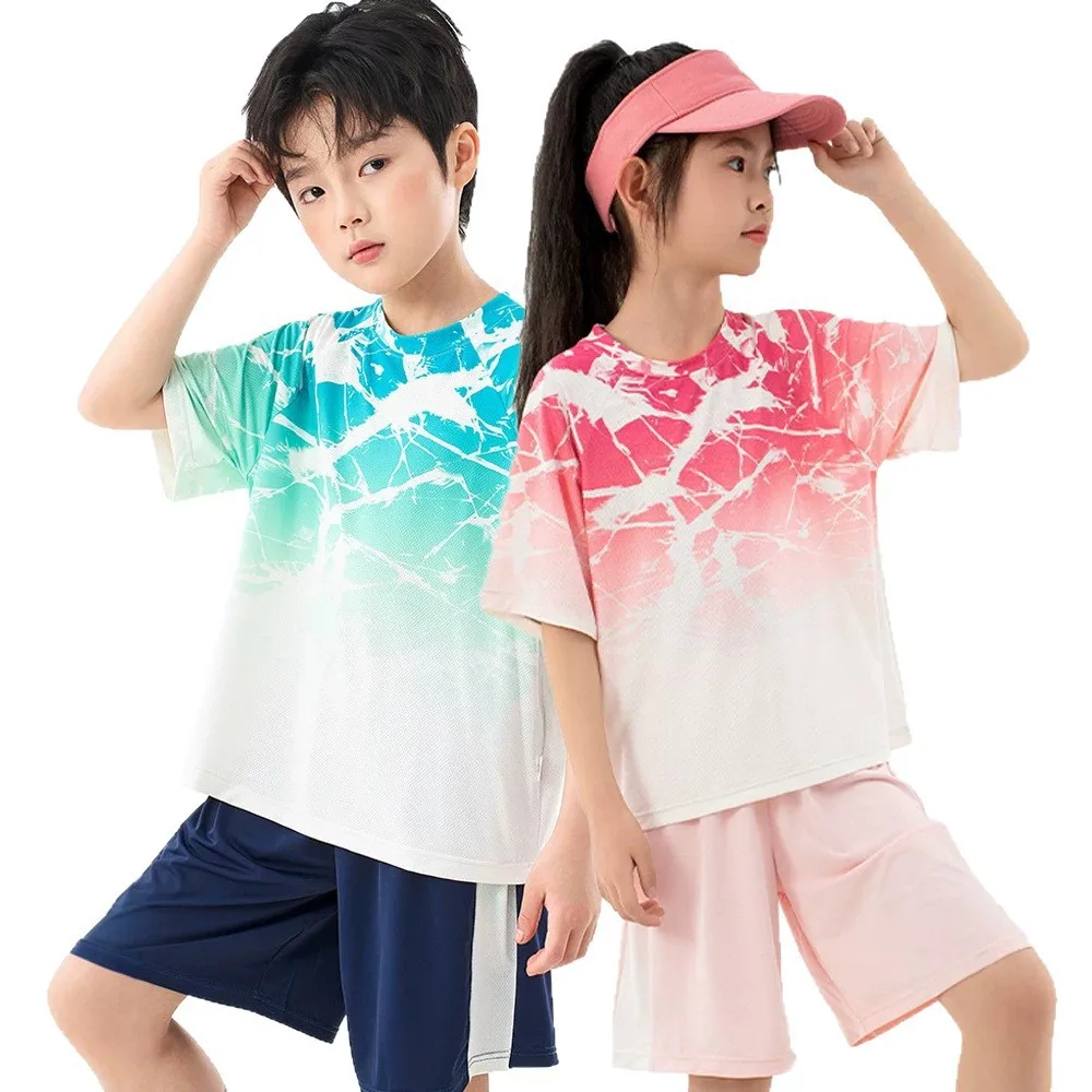 

Boys Sport Set Short 2-Pieces Summer Mesh Quick Drying Suit 5 6 7 8 9 10 11 12 13 14 15 16 Years Teens Girls Sportswear Outfits