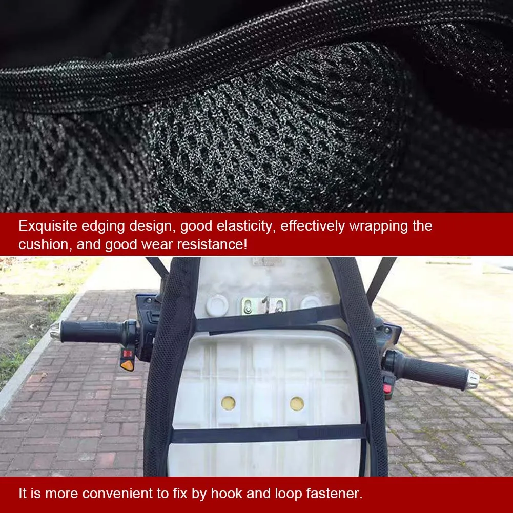 Universal Motorcycle Flexible Waterproof Saddle Cover Rain Seat Cover Black 3D Dust UV Sun Sown Protect Motorcycle Accessories