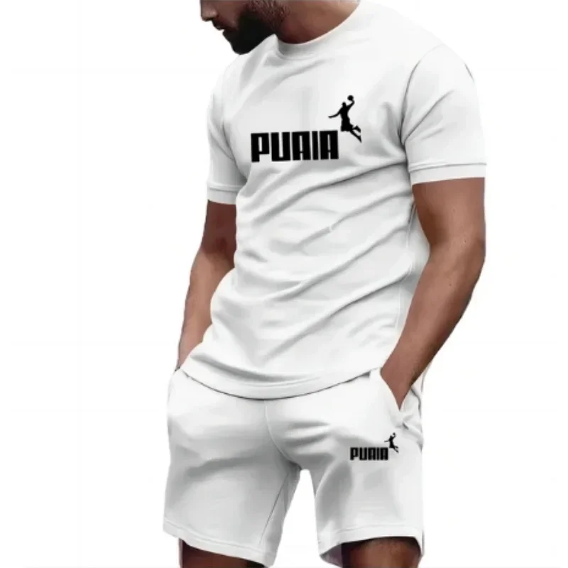 

Summer Men's Sets Fashion Tracksuit Men Short Sleeve T Shirts+Sport Shorts Suit Men Casual Men Clothing Mens Joggers Sets 3XL