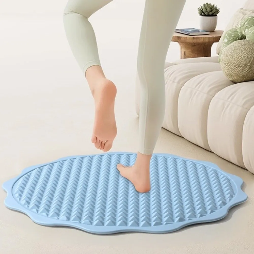 

Round Shape Foot Massage Pad Thickened Blood Circulation Jogging Mat Muscle Relaxation Anti-Slip Acupressure Board