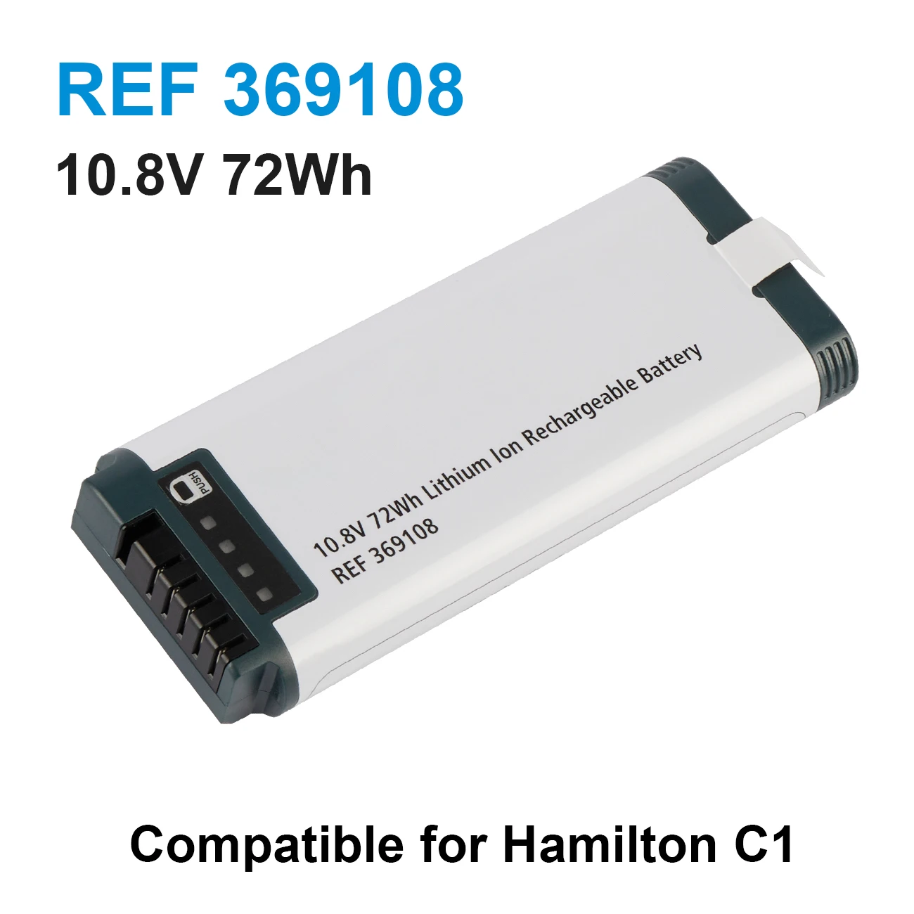 369108 10.8V 72Wh Li-ion Replacement Battery Compatible with C1 T1 MR1 Ventilator REF 369108 100% New Manufactured 2026