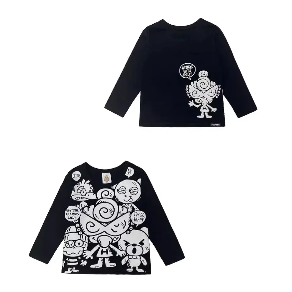 

2025 новый стиль, черные солнцезащитные очки, модная брендовая футболка с длинным рукавом с принтом «Good Friends Holding Hands»