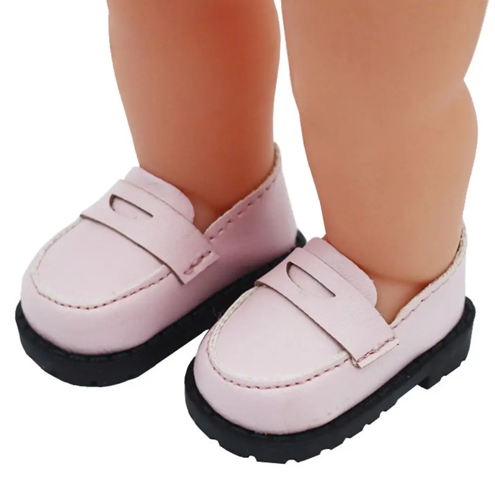 5.5*2.6cm Doll Leather Shoes Clothes Accessories For 20cm Cotton Dolls for EXO Idol Doll Casual Wear Shoes Fashion DIY Doll Toys image 3