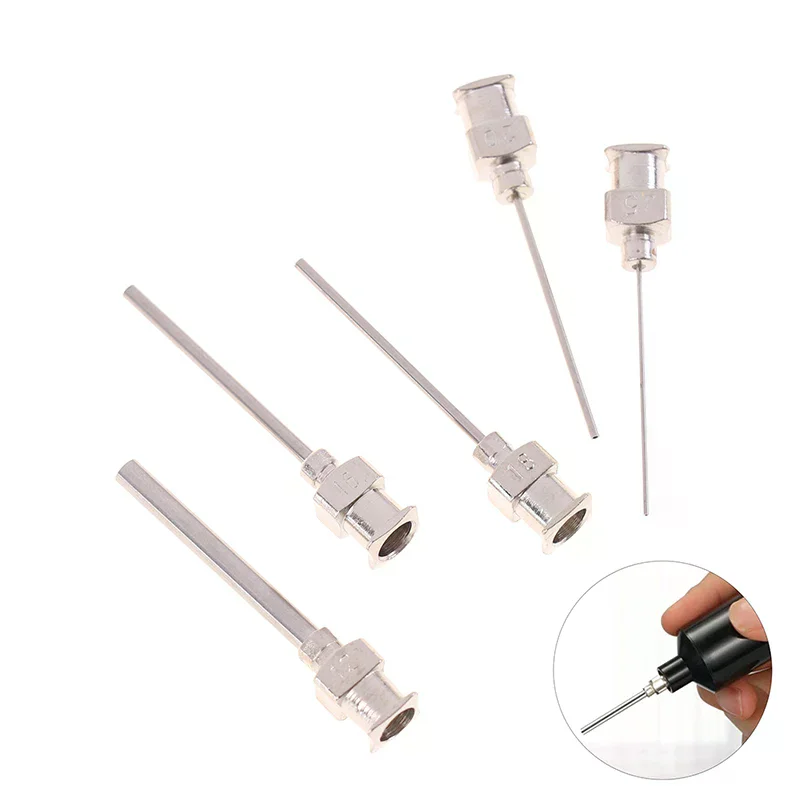 5 قطعة مقياس بلانت الفولاذ الاستغناء عن حقنة إبرة تلميح 12/16/18/20/25/38 جرام #5