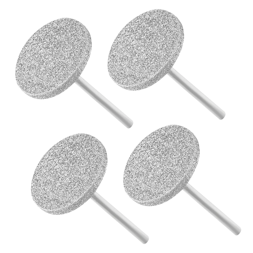 

4 Pcs Tools Coarse Electric File Coarse Nail Drill Bit Bits Trapezoidal Diamond Replacement Sanding Discs Nail Grinder