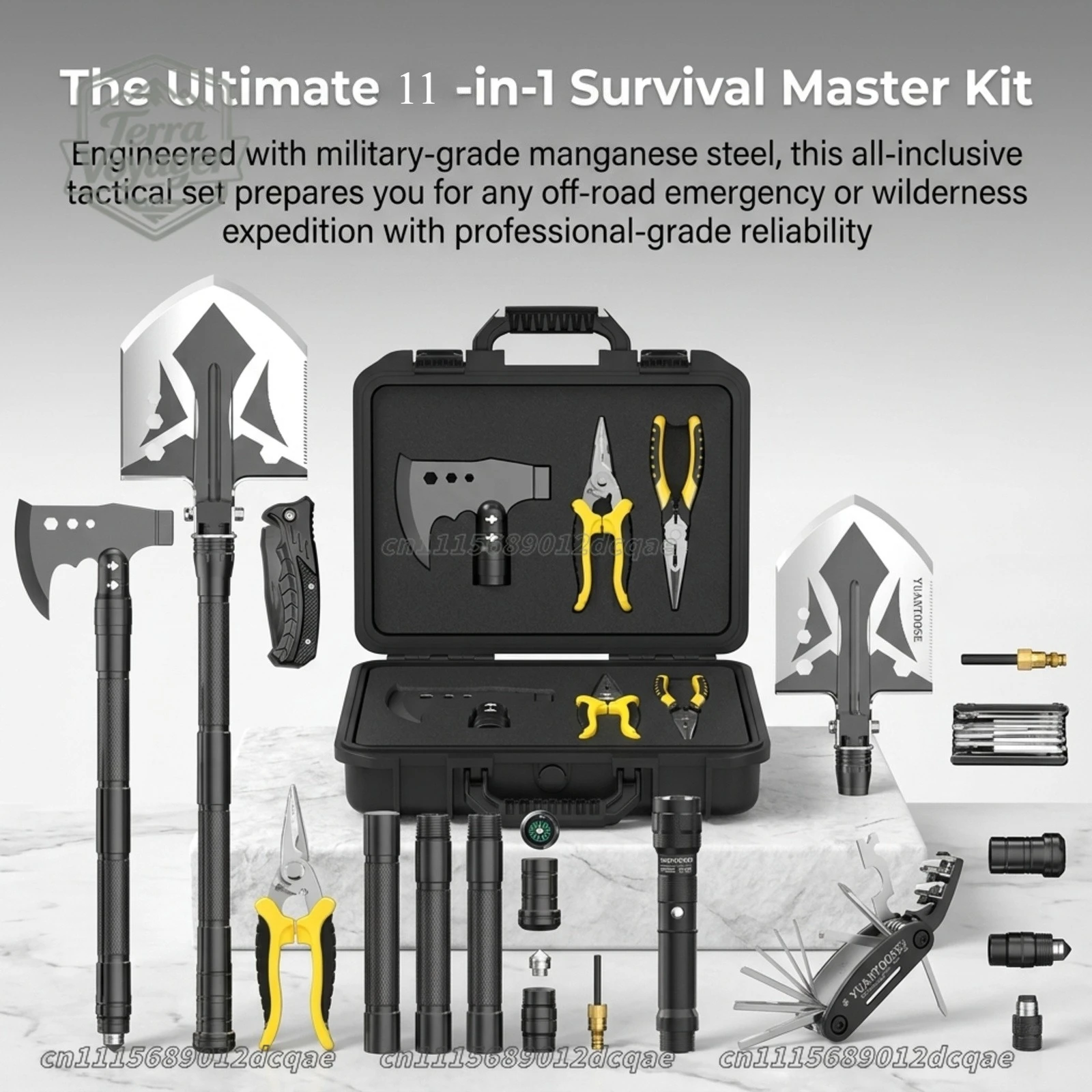 high-performance-survival-shovel-and-tactical-axe-multitool-set-11-in-1-heavy-duty-camping-gear-kit-with-folding-shovel-hatchet