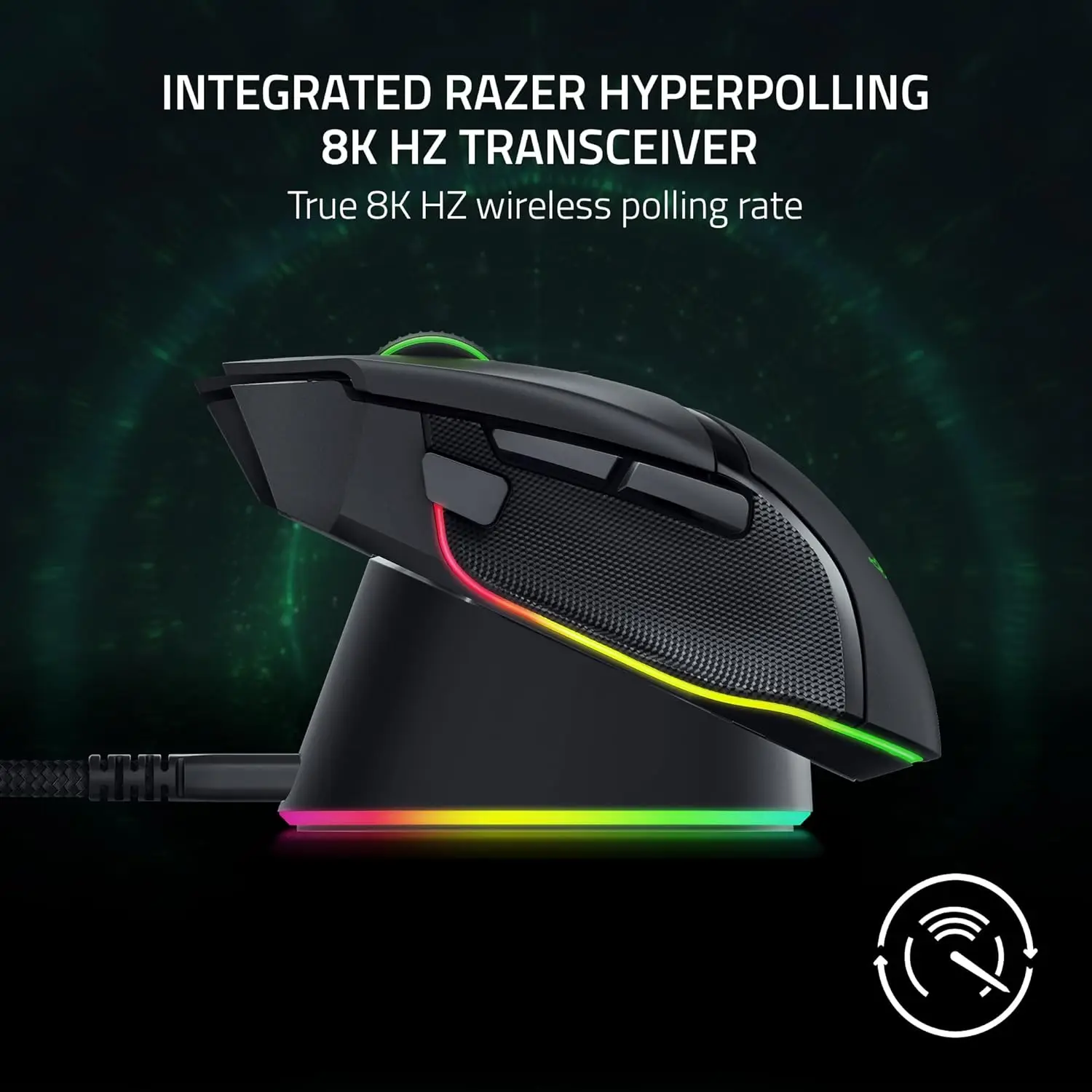 Razer Mouse Dock Pro with Wireless Charging Puck:Magnetic Wireless