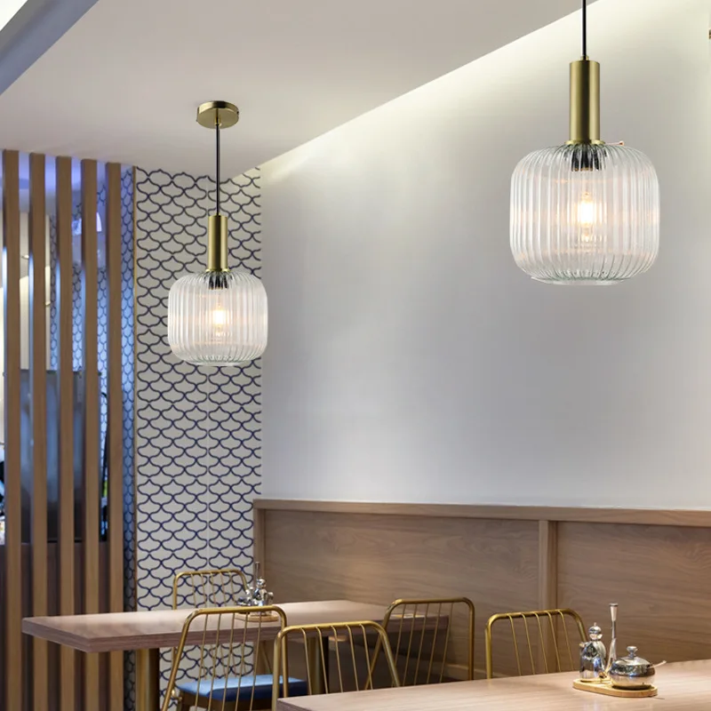 

Glass Pendant Lights E27 Smoke Gray For Kitchen Restaurant Dining Table Living Room Bar Front Home Decor Hanging Lights