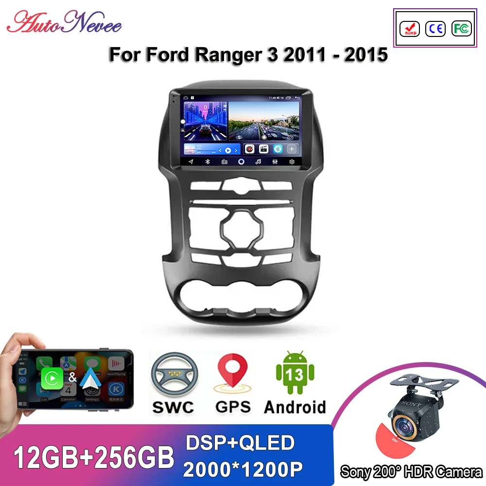 

Android Car DVD For Ford Ranger 3 2011 - 2015 Auto Radio Multimedia Player Stereo Head Unit GPS Navigation No 2din DVD Dash Cam