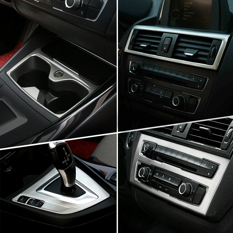 Car Interior Door Audio Speaker Gearshift Panel Door Armrest Reading Light Cover Trim Sticker For BMW 1 2 Series F20 F21 F22 F23