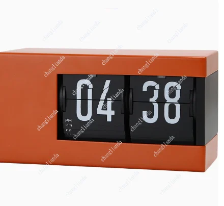 Simple calendar page-turning clock Fashion decorative pendulum clock smart perpetual calendar page-turning clock