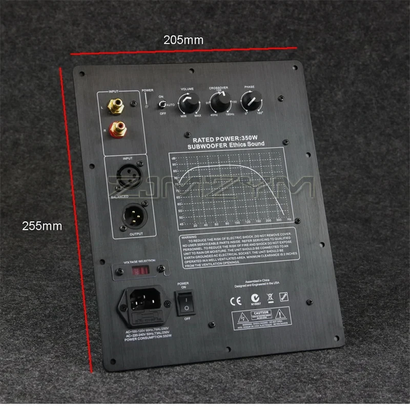 RF-350 Subwoofer Amplifier Board Cinema Fever High Power Integrated Direct Insertion Patch Process Sound Quality 120-240VAC