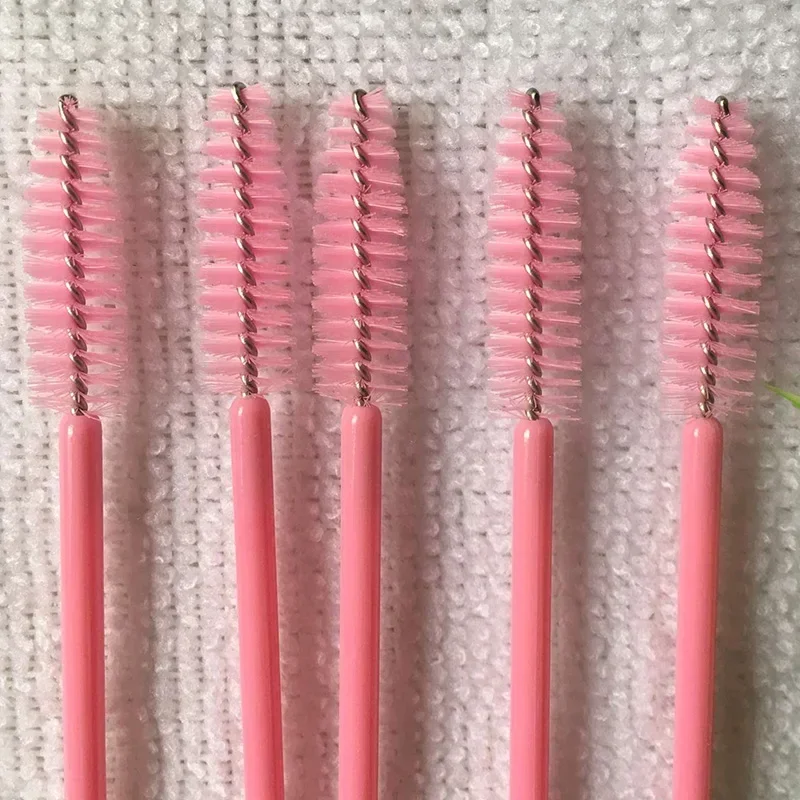 50Pcs Make-Up Pinsel Werkzeuge Einweg Nylon Mascara Zauberstab Applikator Wimpern Pinsel Für Pfropfen Wimpern Verlängerung Frauen