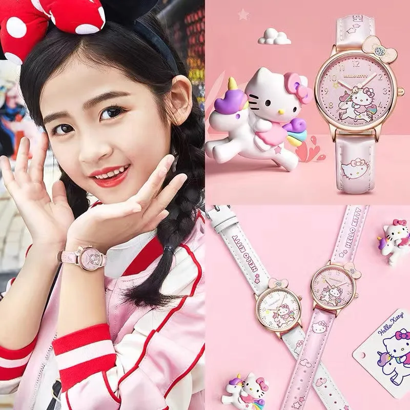 New Cinnamon Dog Kuromi Children'S Watch Creative Design Cartoon Watch Student Quartz Movement Watch Gift