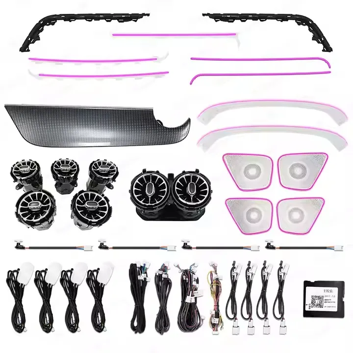 Upgrade 64 Color LED Car Interior Ambient Lighting For Mercedes Benz B-Class W247 2020-2024 Atmosphere Strip Accessories