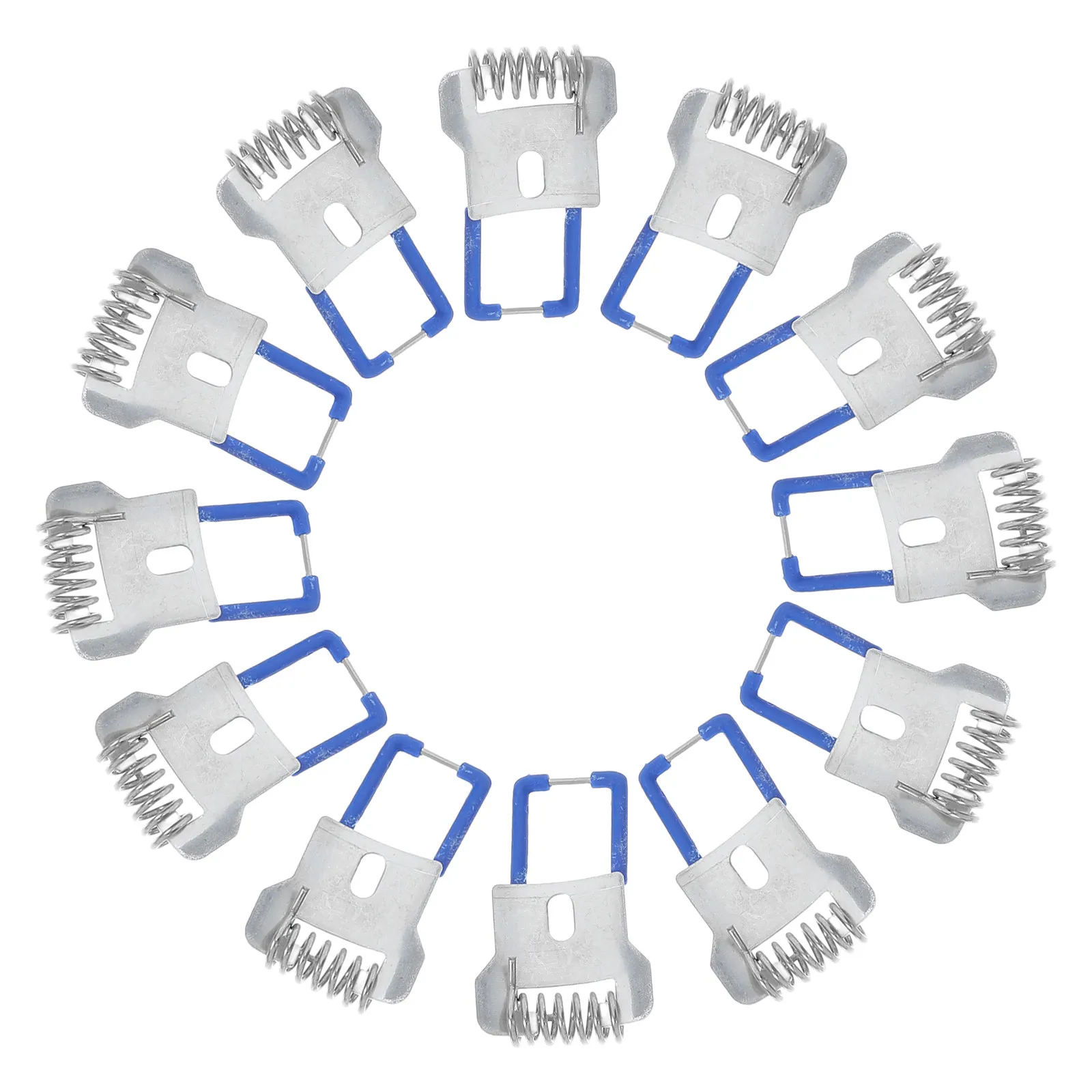12Pcs Recessed Lighting Metal Spring Clips Downlight Retaining Clamps Quick Fix Mount Holders for Ceiling Bedroom Office Lights