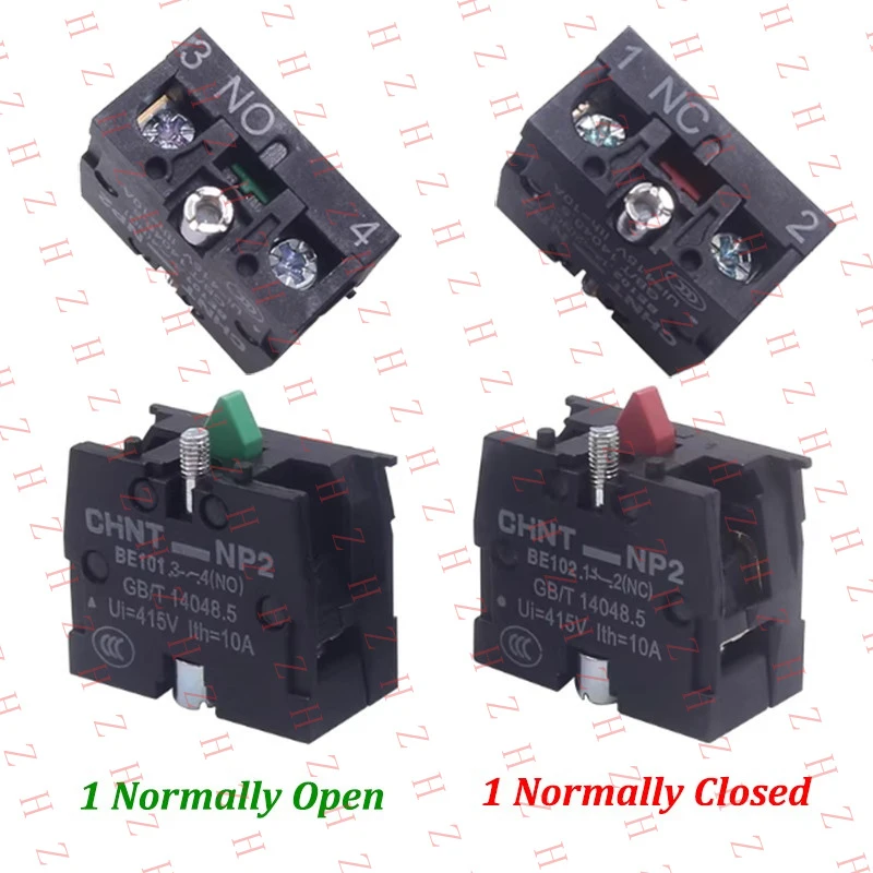 

U+ Push Button Switch XB2 Contact Block 10A NO NC Contact 415V NP2-BE101 ZB2BE102C【Wholesale private message sellers】