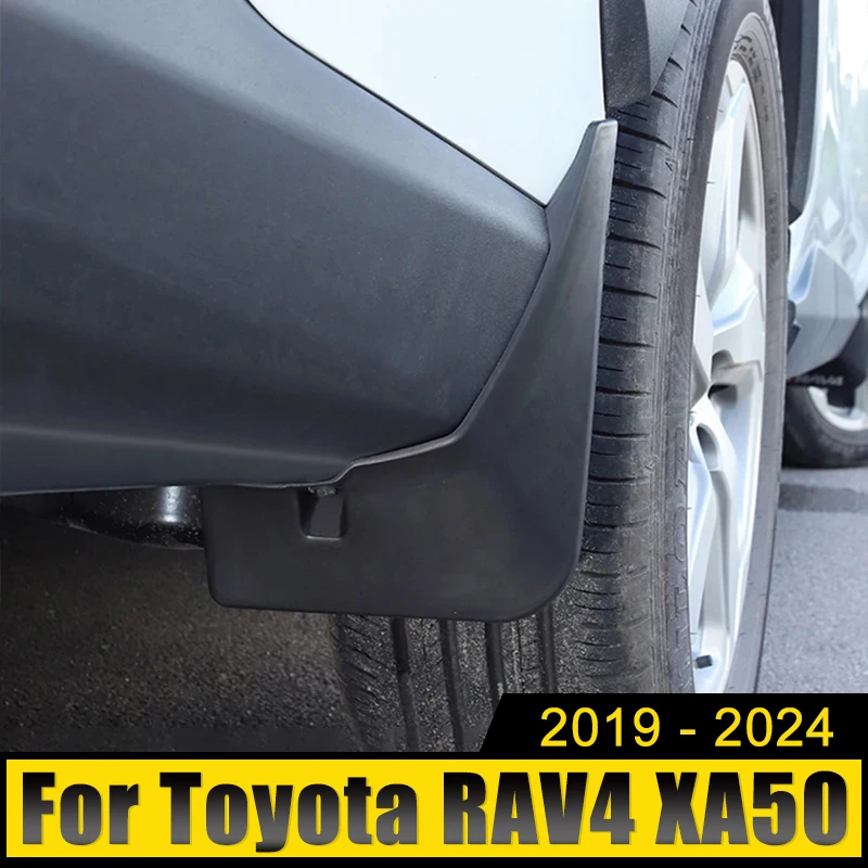 

4Pcs ABS Car Mud Flaps Splash Guards Fender Durable Mudguard For Toyota RAV4 Hybrid 2019 2020 2021 2022 2023 2024 RAV 4 XA50