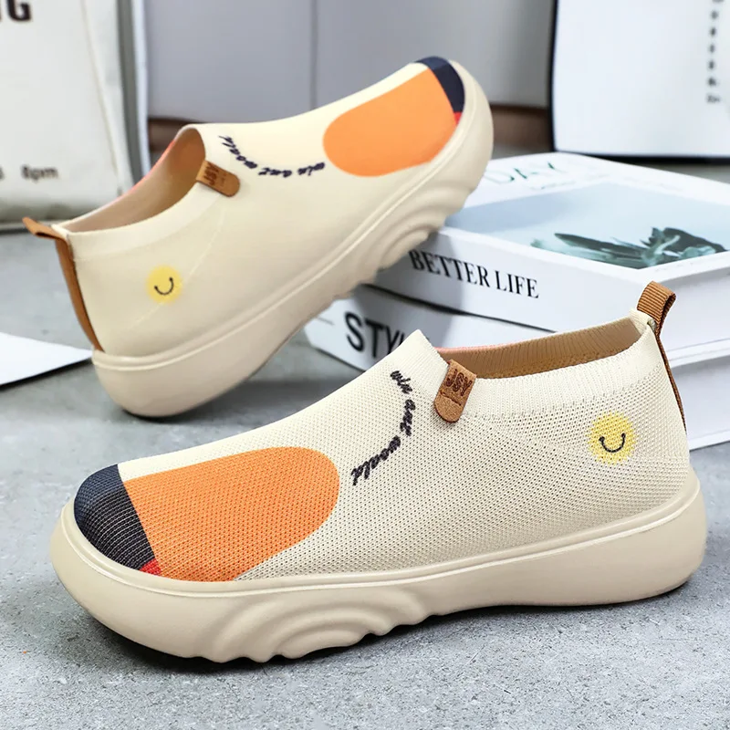 

Women's Spring New Casual Sponge Cake Shoes Singl Women's Shoes Thick soled Lightweight Transparent Mom Shoes