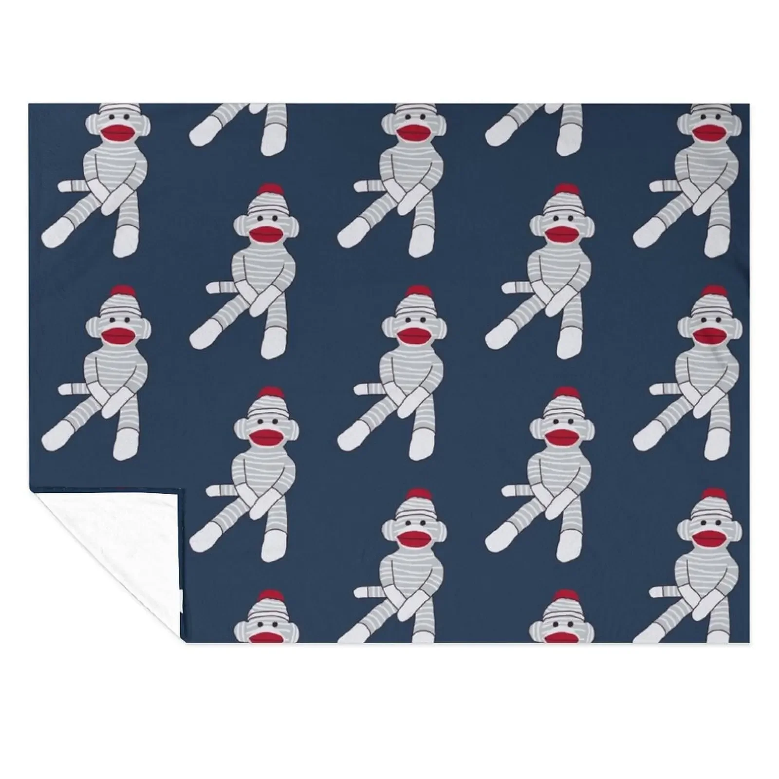 

March 7th Sock Monkey Day Throw Blanket Luxury Designer Plaid on the sofa Single funny gift Blankets