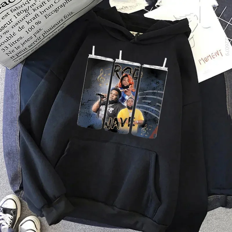 قضيب موجة أغطية رأس مطبوعة بلايز الهيب هوب موسيقى المرأة س الرقبة Harajuku البلوز الخريف طويلة الأكمام المرأة ملابس الشارع الشهير البلوز