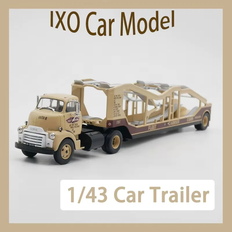 IXO Scala 1:43 GMC COE Carrier Rimorchio Modello di auto in lega Collezione statica Decorato Regali di festa Giocattoli