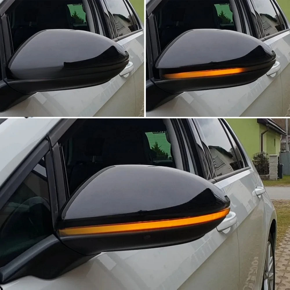 2pcs Malcayang For VW Golf 7.5 MK7.5 GTI R GTD RLINE MK7 7 Dynamic Blinker LED Turn Signal Mirror 2013 2016 2017 Jetta 2019 2020
