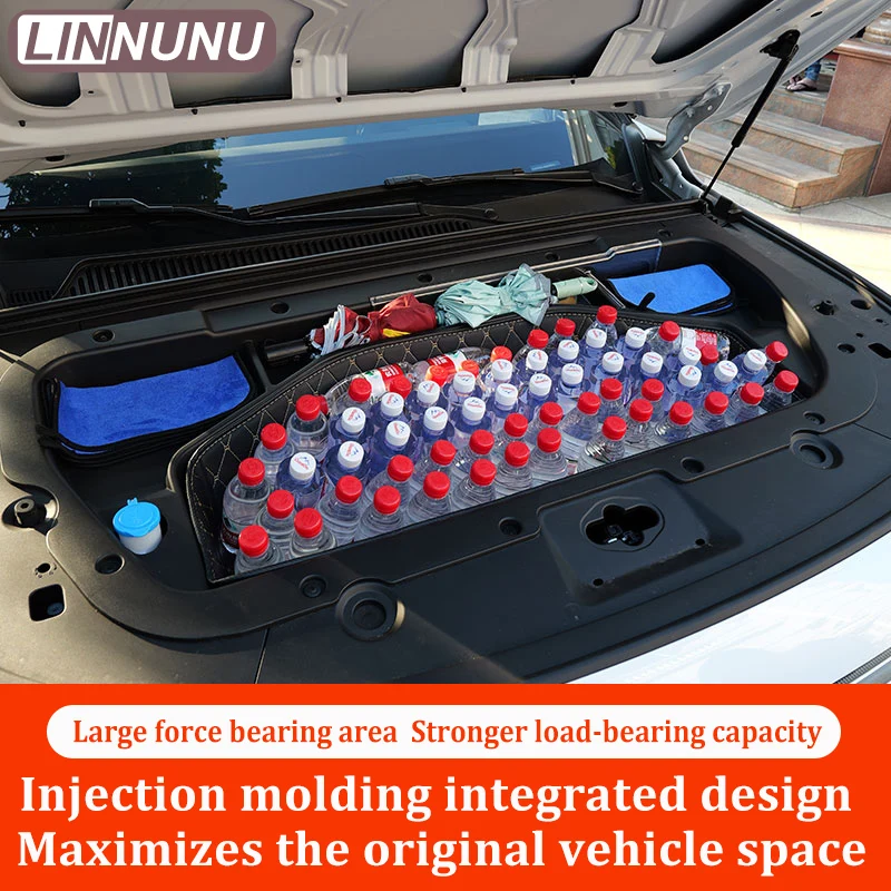 Linnunu Fit for Leapmotor C10 Pure Electric Car Front Trunk Storage Box Integrated Front Trunk Original Car Hole Installation Modified Parts Car Interior Decoration Accessories