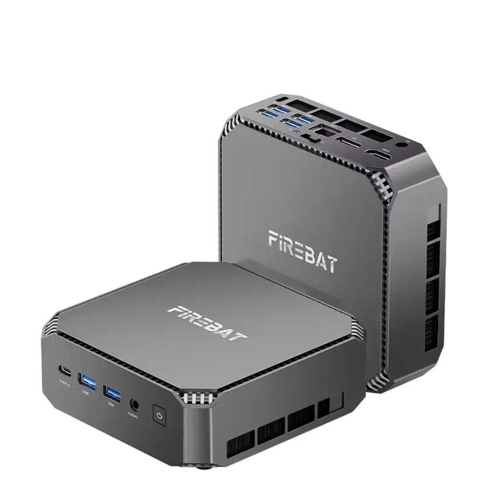 A6 Mini Computer Ryzen 7 7735HS Dual Band WiFi6 BT5.2 DDR5 16GB 512GB Desktop Gaming Computer, Built-in Memory, Mini