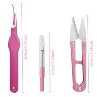 Kit de découseur et de dissolvant de fil, coupe-point de couture, outil de découseur et coupe de couture, pince à ciseaux pour enlever le fil 2