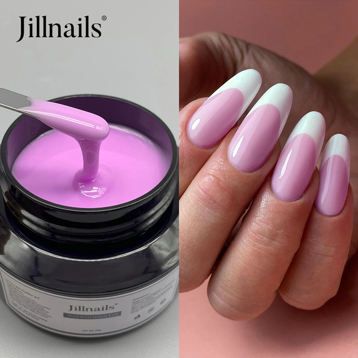 Jillnails 50G Builder Nagelgel Weihnachten Rot Burgund Selbstnivellierendes Medium UV Led Gel 50 ml