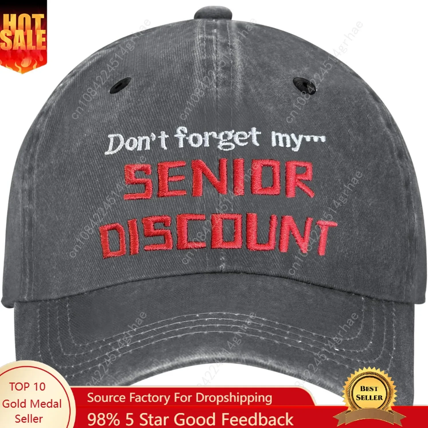 Unisex Vintage Washed Distressed Embroidered Baseball Cap Adjustable Low Profile Dad Hat for Men Women