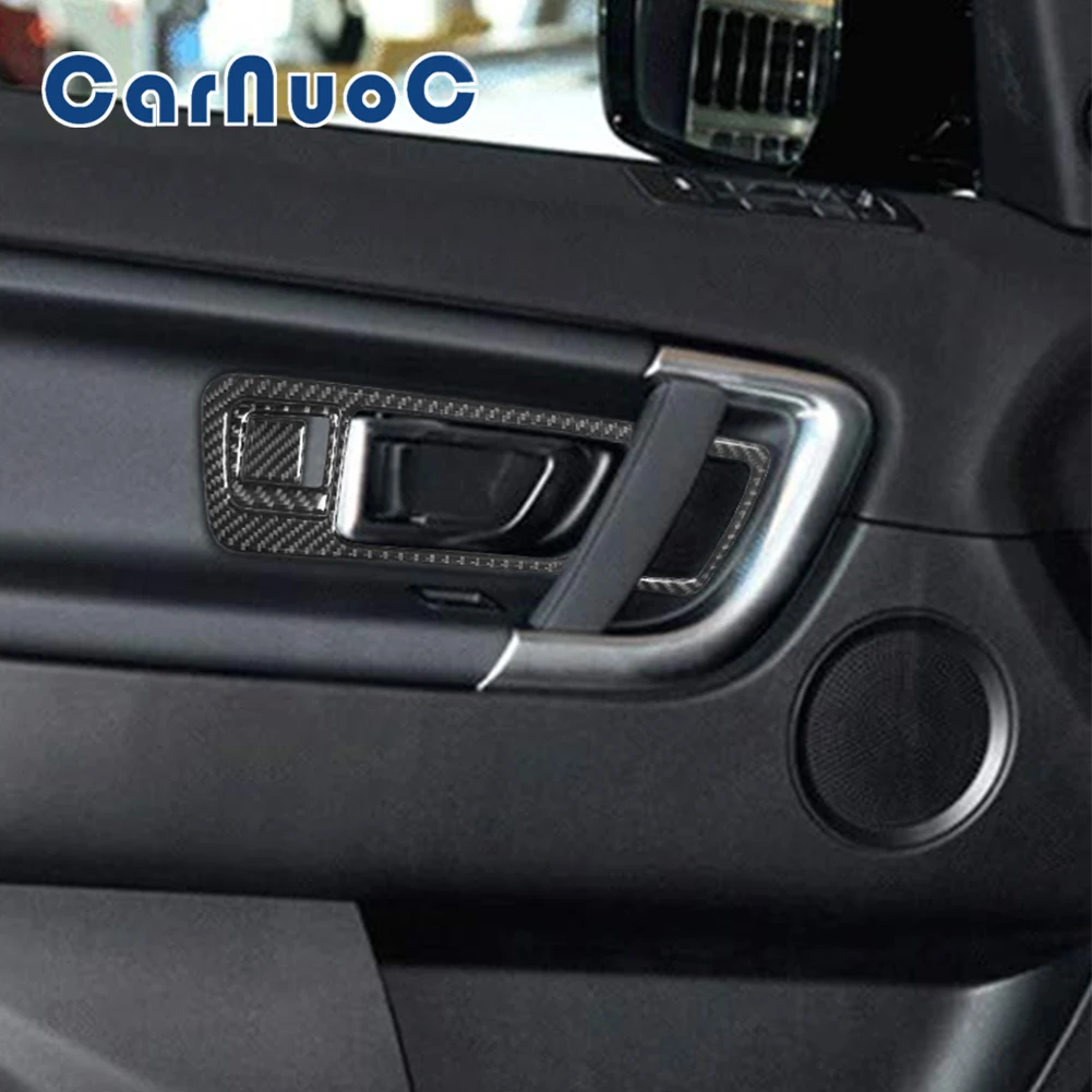 

Car Sticker Door Handle Decorative Strip For Land Rover Discovery Sport 2015-2019 Interior Accessories Carbon Fibre Mouldings